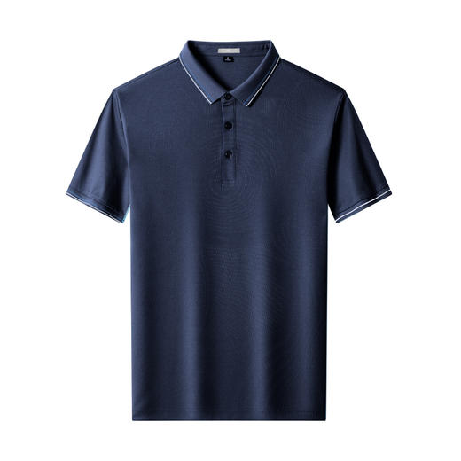 【含桑蚕丝】圣得西男士POLO衫2025夏季新款休闲百搭翻领短袖T恤 商品图5