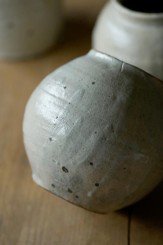 尾形笃57A薪粉引｜小壶 商品图3