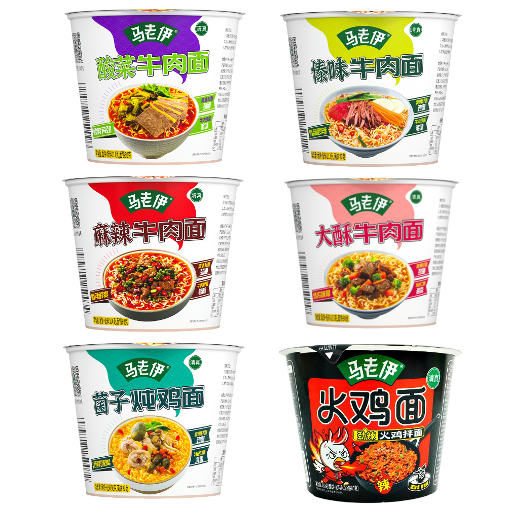 【包邮】云南马老伊 桶装方便面 | 火鸡面
