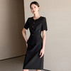 IWY/黑色短袖西装套裙女夏季款气质高级感销售接待职业装工作服25CS745 商品缩略图2