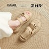 ZHR则则金属扣厚底凉鞋2025新款气质百搭罗马沙滩凉鞋ins法式女鞋 商品缩略图7
