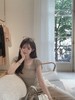 金蘑菇菇 见习爱神 版型t /巧妙版型 方领露锁骨设计感别致上衣 商品缩略图0