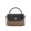 COACH 奥莱款Marlie系列女士PVC配皮旋钮手提单肩斜挎包 商品缩略图0