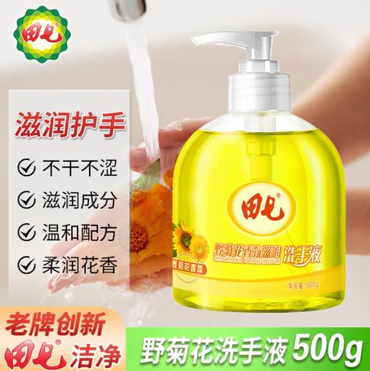 【清仓】田七野菊花芦荟香氛洗手液滋润温和护手甘油保湿配方老国货儿童适用 野菊花洗手液500G 商品图1