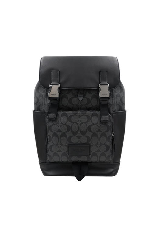 COACH 奥莱款大号男士PVC配皮双肩背包 商品图0