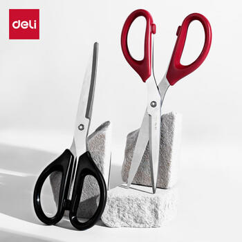 得力（deli）【热门商品】160mm办公生活家用剪刀 小剪子手工剪纸刀 办公用品 黑色6034 商品图2