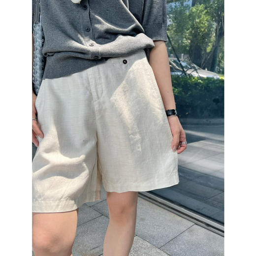 2506411    天丝亚麻 休闲短裤 商品图0