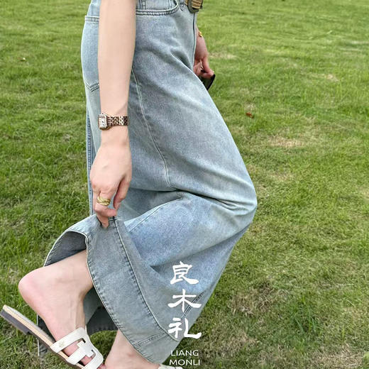 【部分现货】良木礼牛仔半裙（腰带）（21196） 商品图2