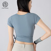 跃牌【小甜心】系列 带胸垫瑜伽服女夏季新款紧身健身衣跑步速干运动t恤624 商品缩略图2