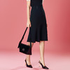 EITIE爱特爱秋季新款开叉包臀鱼尾高腰黑色显瘦优雅半身裙7906604 商品缩略图1