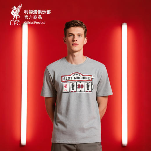 【官网同款】利物浦俱乐部 | 灰色斯洛特T恤夏季纪念款短袖 商品图3