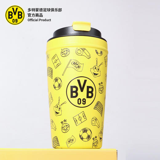 【官方正版】多特蒙德足球俱乐部 | BVB涂鸦咖啡杯黄黑撞色周边 商品图2