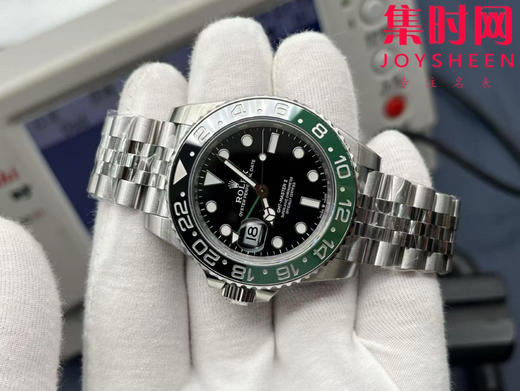 劳力士VS格林尼治型"雪碧圈"格林尼治GMT 左撇 五珠带 丹东3285一体机 男士腕表 商品图3