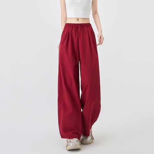 「速干拼接弯刀裤」原纱轻薄面料 阔版修饰腿型 宽松藏肉 干净利落 显瘦百搭 商品图3