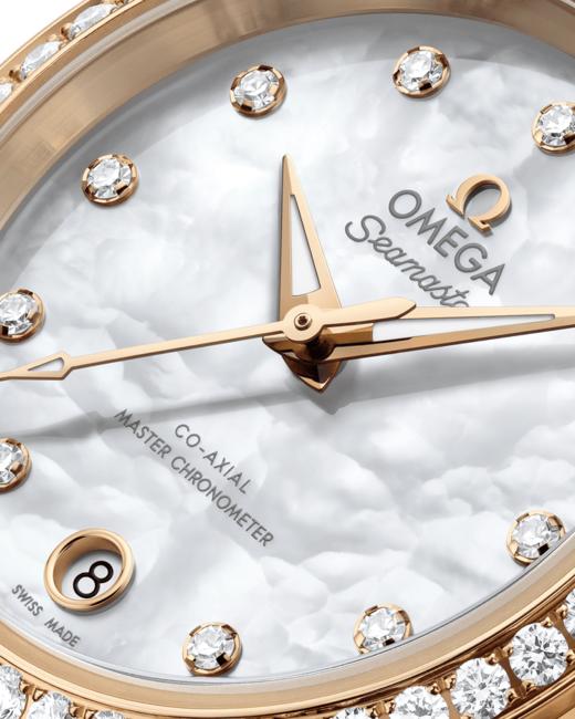 欧米茄海马系列Aqua Terra 30毫米女士腕表 Moonshine 18K金表壳搭配钻石表圈 商品图2