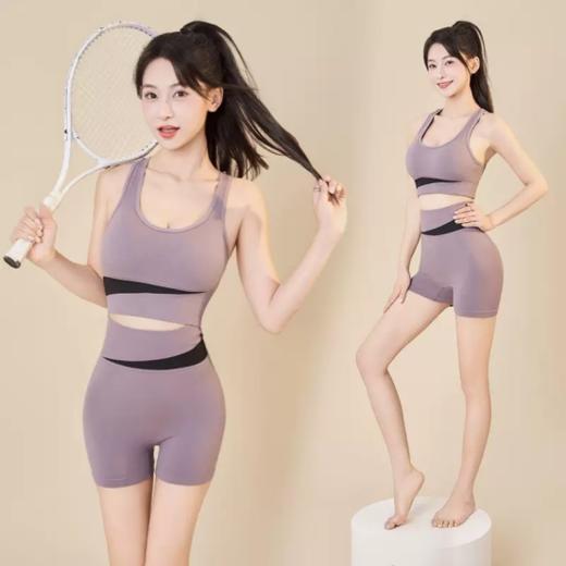 💥穿瑜伽套装的季节又到了👍一年下来必须自留的款🔥【伊泺杉瑜伽健身运动套装】 ✅全包裹设计，保护得更全面，藏肉又显瘦 商品图1
