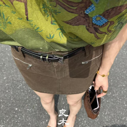 【预售7天】良木礼拉链短裤（腰带）（51016） 商品图2