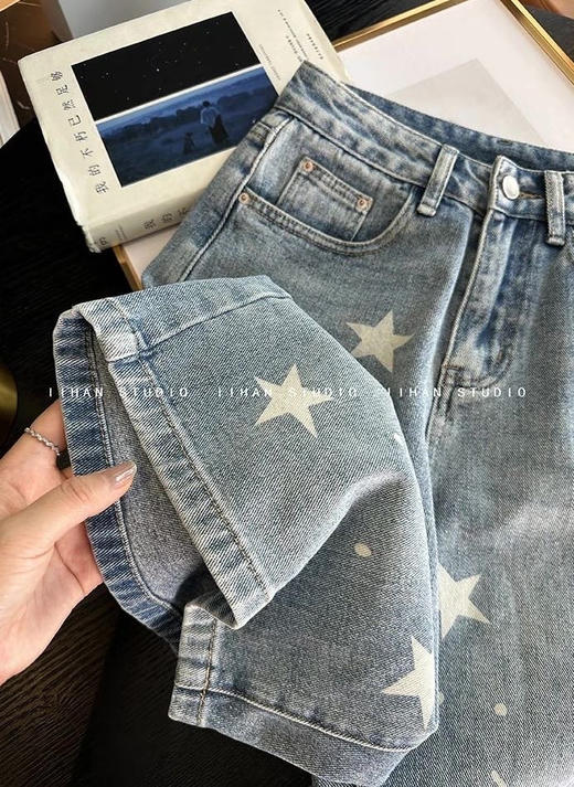 星星显瘦牛仔五分裤 商品图10