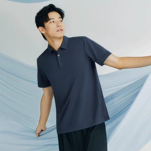 三枪冰泉棉翻领短袖男衫T10003A01 商品图3