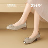 ZHR则则真皮粗跟玛丽珍鞋2025新款气质一脚蹬单鞋蝴蝶结芭蕾女鞋 商品缩略图8