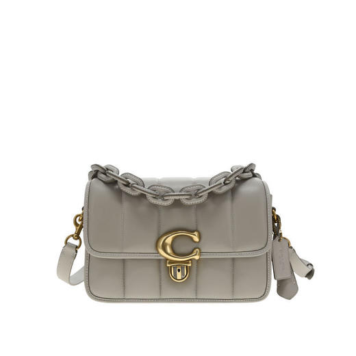 COACH 专柜款女士皮质单肩斜挎手提包 商品图0
