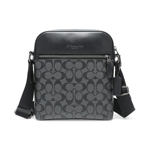 COACH 奥莱款小号男士PVC配皮单肩斜挎包 商品图0