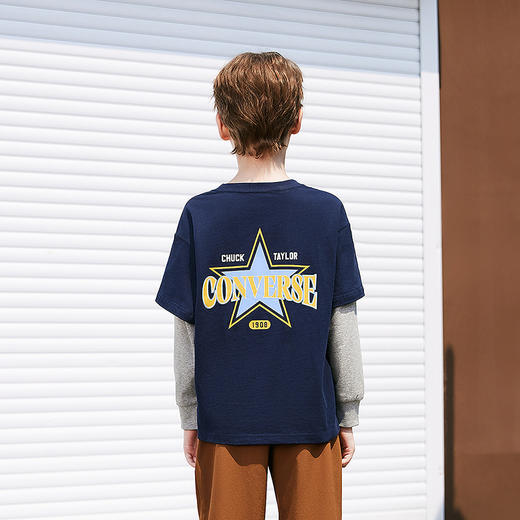 CONVERSE 秋 大童小童 儿童童装T恤 CNVN-FF-J036 商品图2