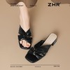 ZHR则则粗跟拖鞋女外穿2025新款夏季女鞋百搭配裙子法式一字拖鞋 商品缩略图6
