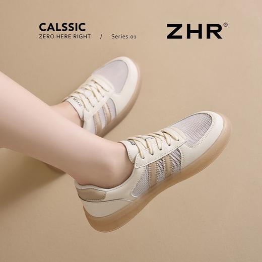 ZHR则则透气网面小白鞋女夏季休闲鞋子超轻板鞋超软小白鞋女 商品图4