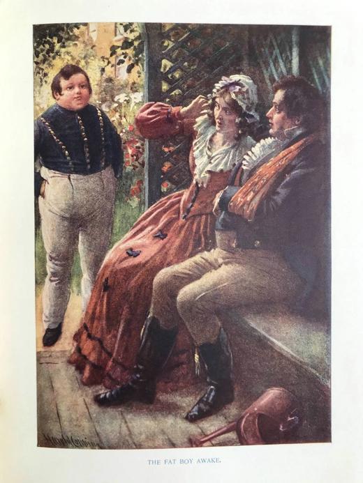 约20世纪早期 狄更斯儿童故事集 12幅彩色与大量黑白文间插图 漆布精装18开 商品图11