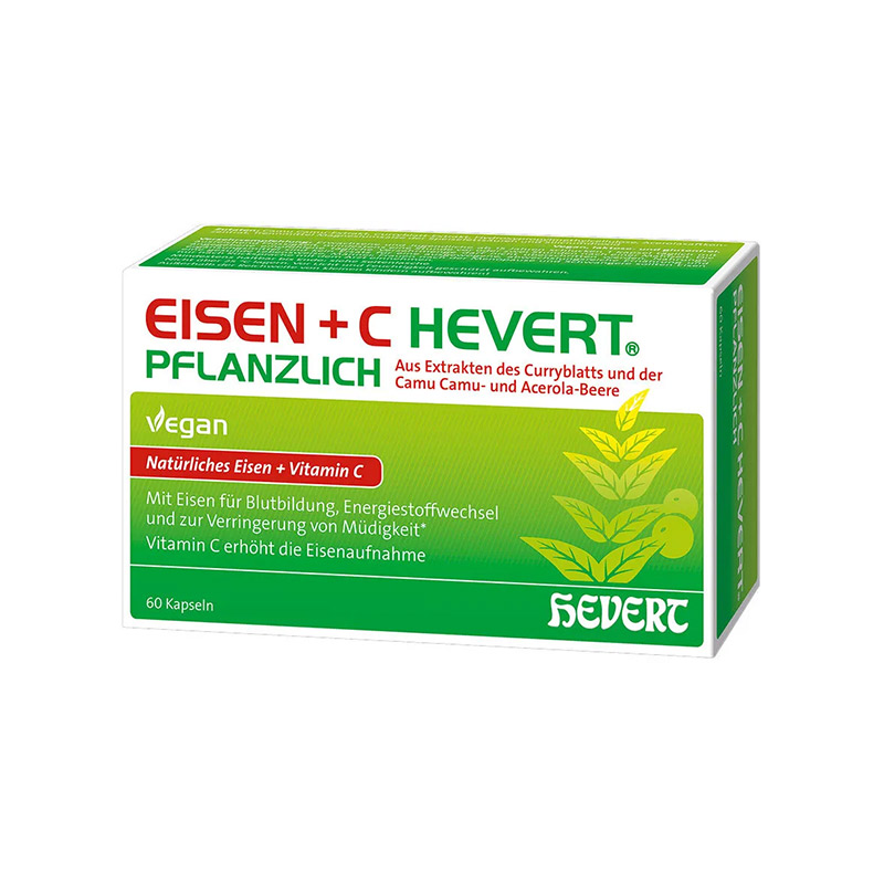 德国Hevert菲德补铁+维C 60片【德国直邮 下单请提供身份证正反面照片】