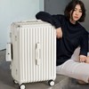 心选丨新款结实高颜值男女拉杆箱密码箱万向轮旅行箱耐用学生超大行李箱USB接口可折叠杯架 商品缩略图3