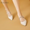 【KADINA】 AF3  卡迪娜2025春夏新款尖头绑带粗中高跟单鞋包头凉鞋KM251536 商品缩略图1