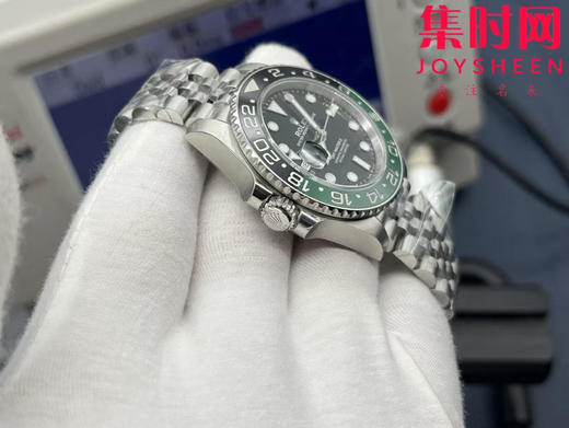 劳力士VS格林尼治型"雪碧圈"格林尼治GMT 左撇 五珠带 丹东3285一体机 男士腕表 商品图4