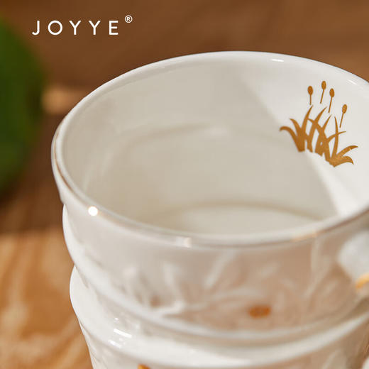 JOYYE节日礼物送女生马克杯带盖勺创意水杯子萌趣实用伴手礼盒联名款 可爱兔子耳朵配盖勺 商品图6