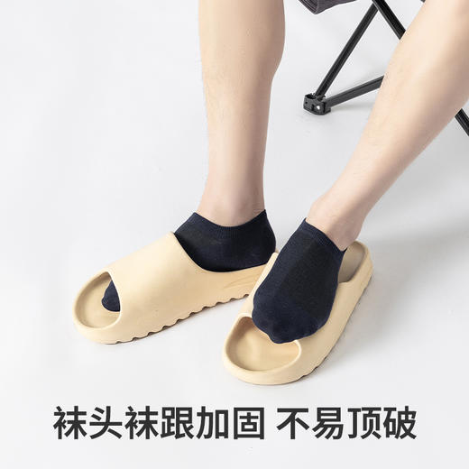 夏季薄款大网眼透气凉感防掉跟7A防臭抑菌短袜男女情侣船袜 商品图3