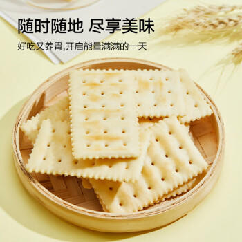 京东京造xPLUS联名 养胃碱性 海盐苏打饼干1.6kg 山姆同款 办公室休闲零食 /休闲食品 /饼干 /苏打饼干 商品图0