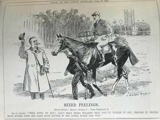 1905年 英国讽刺漫画杂志《笨拙》 约千幅插图 漆布精装16开 商品图4