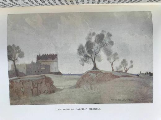 1912年 罗马风物志 16幅彩色12幅黑白插图 漆布精装32开 商品图11