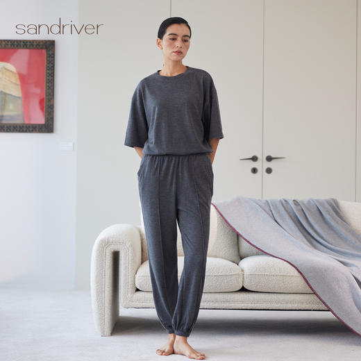 精纺羊绒小脚裤SJF97K038N 商品图3