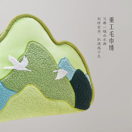 【故宫家居】千里江山靠枕沙发抱枕睡觉博物馆文创乔迁新婚生日礼物 商品图4