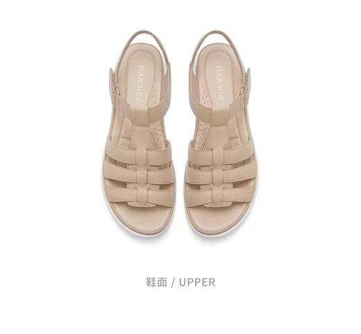 【HARSON】哈森2025夏季新品女鞋复古罗马厚底 镂空凉鞋HM258408 商品图2