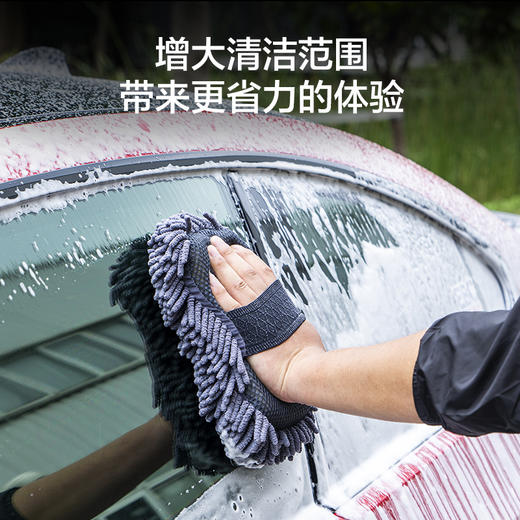 洗车手套毛绒羊毛雪尼尔抹布熊掌不伤车擦车打蜡海绵 商品图4