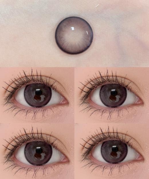EallaGirl年抛美瞳 猫眼圈圈紫 14.5mm 商品图0