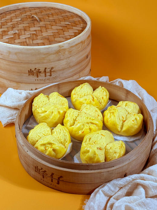 峰仔南瓜开花馒头速冻早餐半成品果蔬手撕方便速食粗粮面食 商品图3