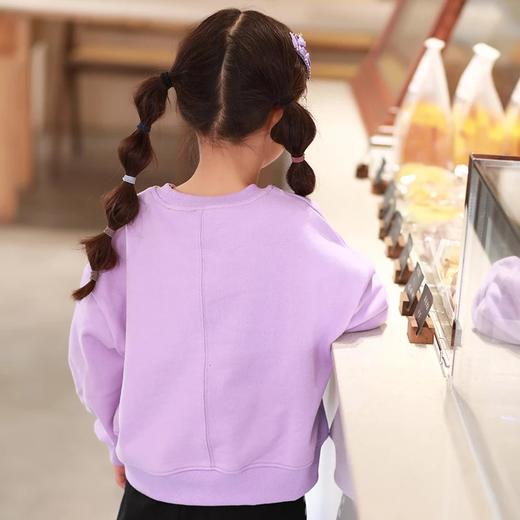 【2025反季抄底清仓】  龙之涵  亲子款宽松短款系列卫衣 加厚女童卫衣飞翔梦 中大童印花纯棉卫衣 婴幼儿A类标准 商品图7