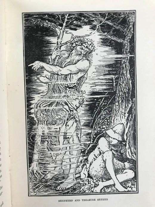 1903年 安德鲁·朗格《深红色童话书》 8幅彩色与大量黑白插图 漆布精装32开 商品图11