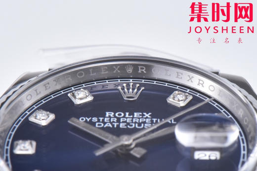 C厂劳力士日志型36mm 蓝盘钻面 3235机 五珠链 904L钢 男士腕表 小手腕福音 商品图7