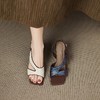 【预售5天】夏季新款时尚鱼嘴中跟凉鞋女一字扣带气质百搭高跟凉鞋HYDD&C3101 商品缩略图4