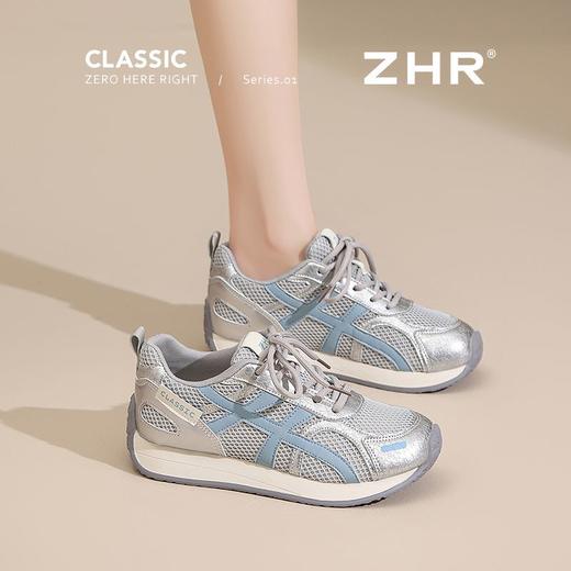 ZHR黄色多巴胺网面德训鞋2025夏季新款阿甘鞋轻便透气休闲运动鞋 商品图9